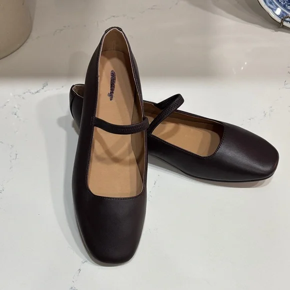 Madewell Greta Classic Mary Jane Flats in Dark Brown - Women - Picture 1 of 4